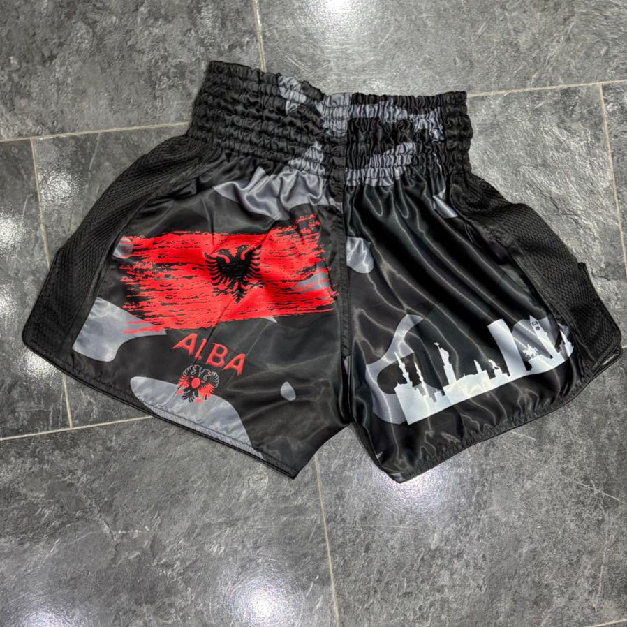 Albanië Muay Thai Short back