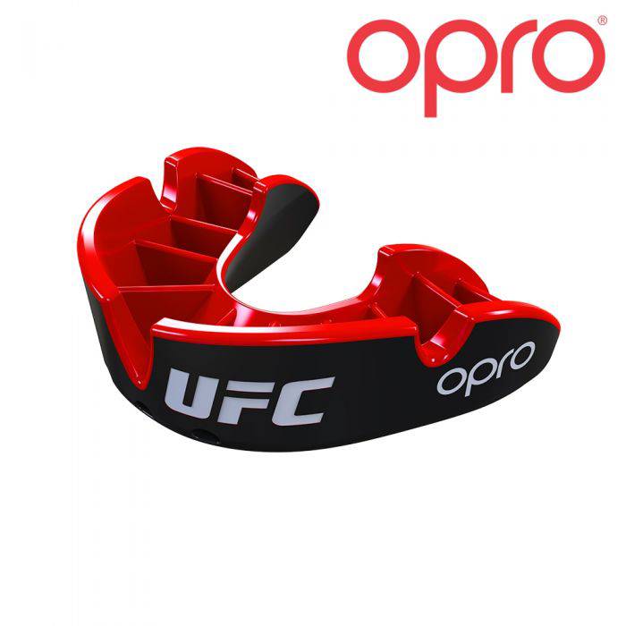OPRO SILVER BLACK/RED - Booster Fight Store