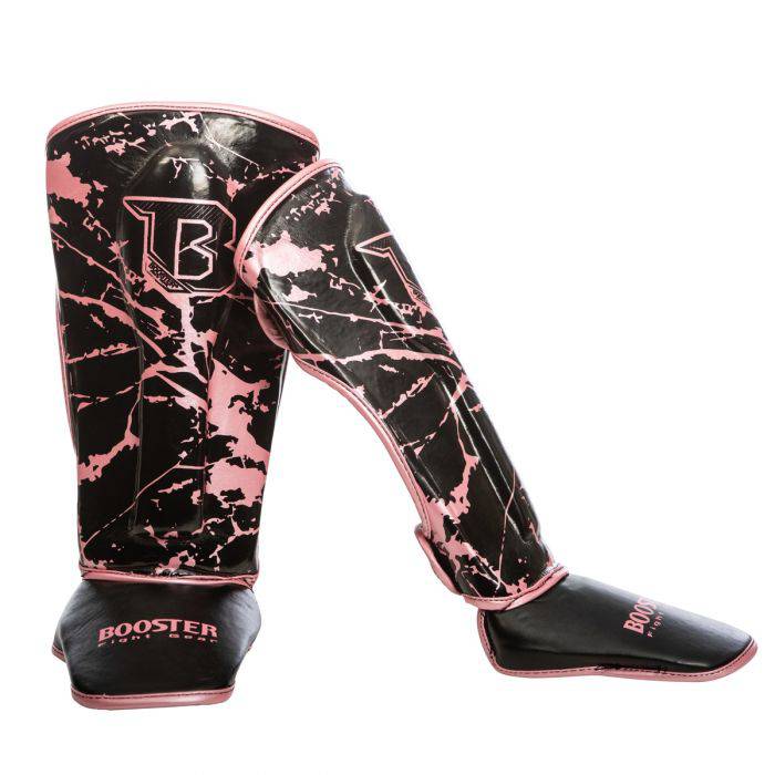Booster Kinder Scheenbeschermer Marble Roze