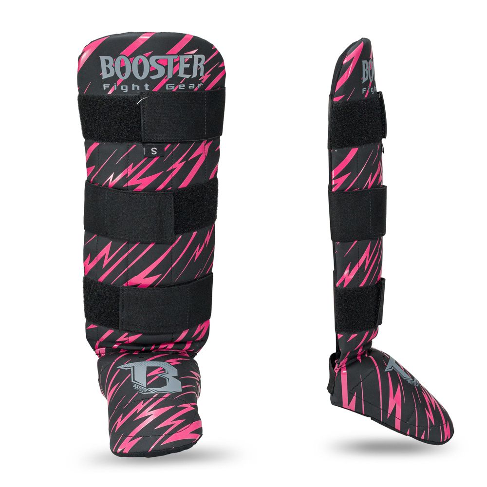 Booster Kinder scheenbeschermers Combat series roze
