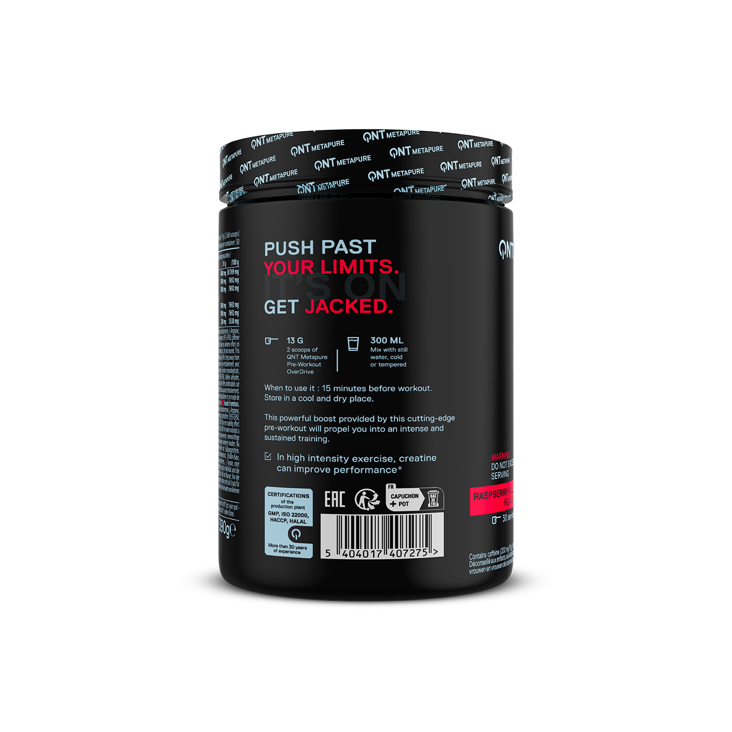 PRE-WORKOUT QNT OVERDRIVE | 390 Gram