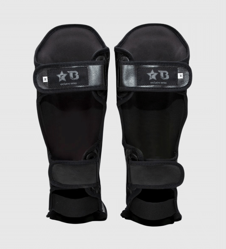 Fairtex Kickboks Scheenbeschermers FXB - Zwart/Grijs - Booster Fight Store