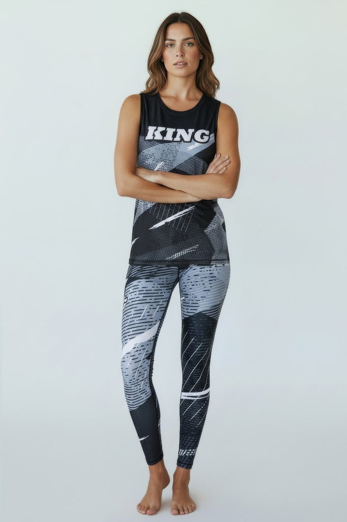 KING PRO BOXING: SHADOW 1 Dames Mouwloze Compressieshirt