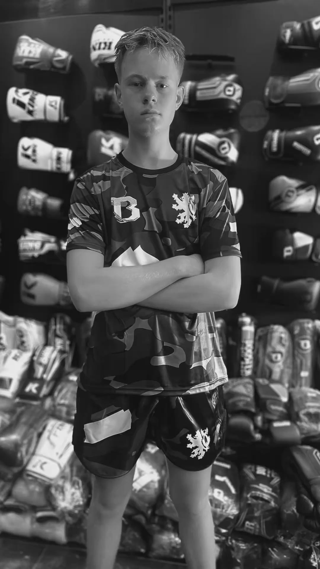 Niederlande Camo Booster Fight T-Shirt