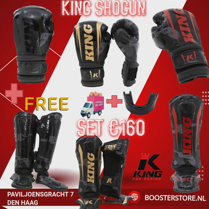 King Shogun boxing gloves red